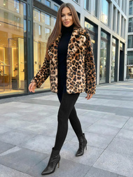 Dámská bunda béžovo-hnědá OZONEE JS/61M8500/158Z