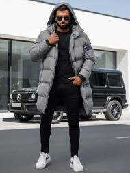 Pánská Zimní Bunda Šedá OZONEE O/M799Z