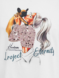 Dámské Tričko Bílé OZONEE JS/95T2575/1