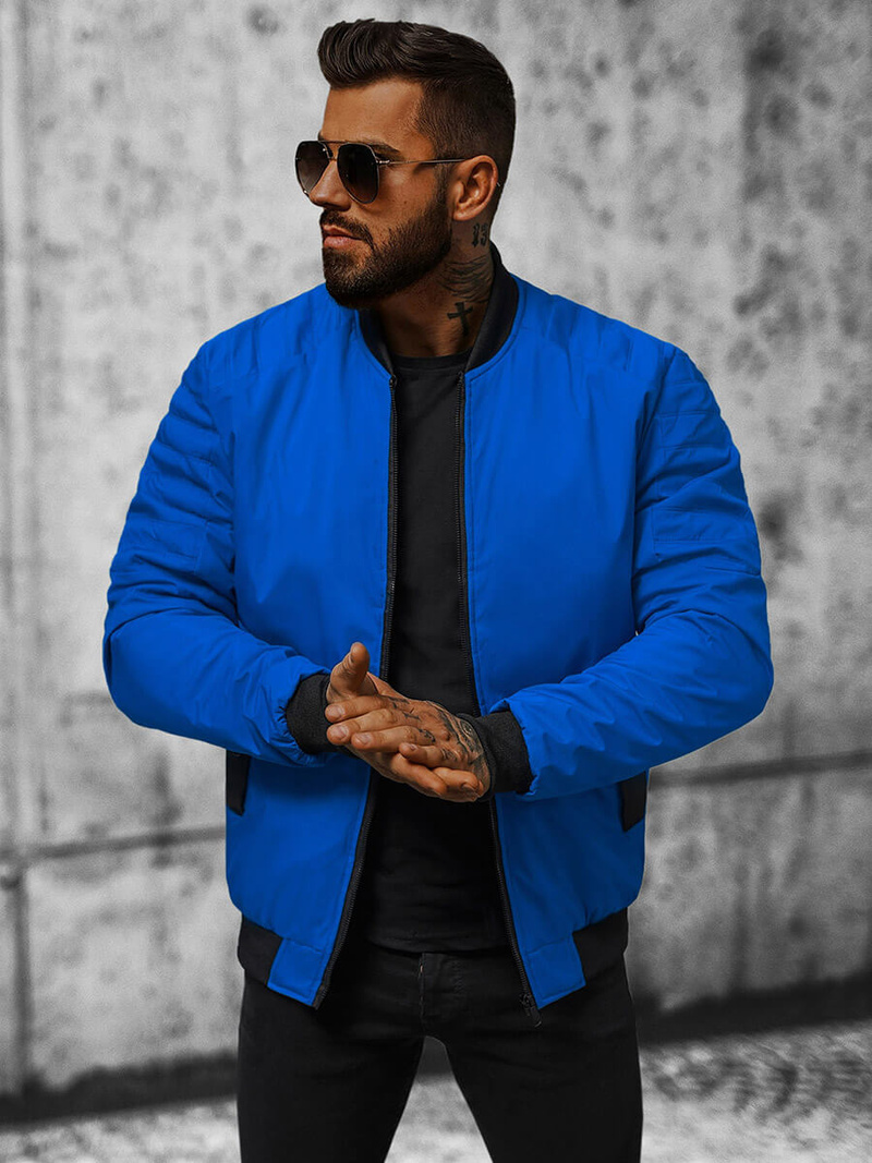 Pánská Bunda Modrá OZONEE JS/84M3007/184