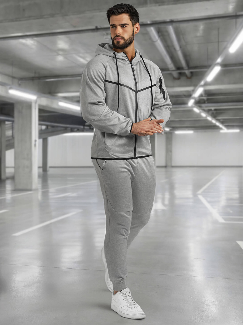 Pánská Tepláková Souprava Šedá OZONEE JS/8C1966/2