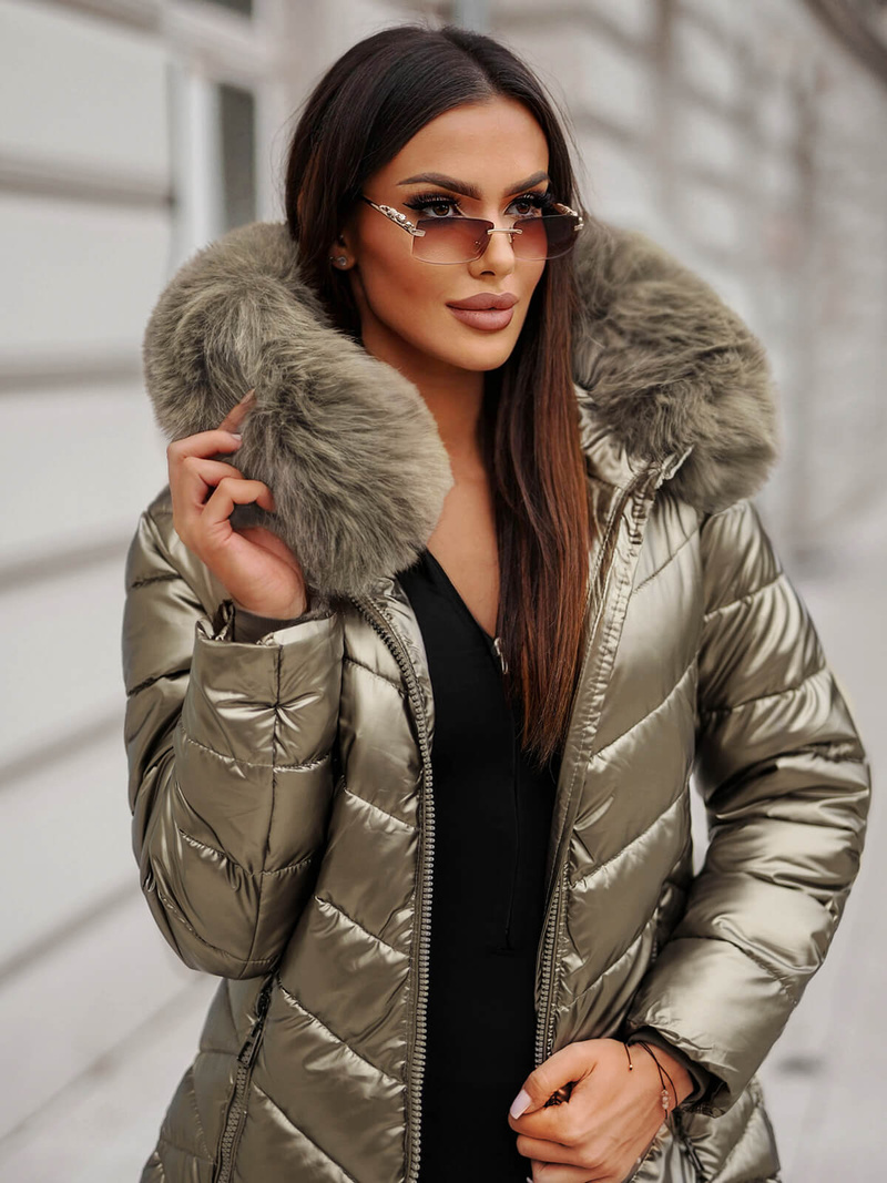 Dámská Bunda Zlato OZONEE JS/16M9100/403Z