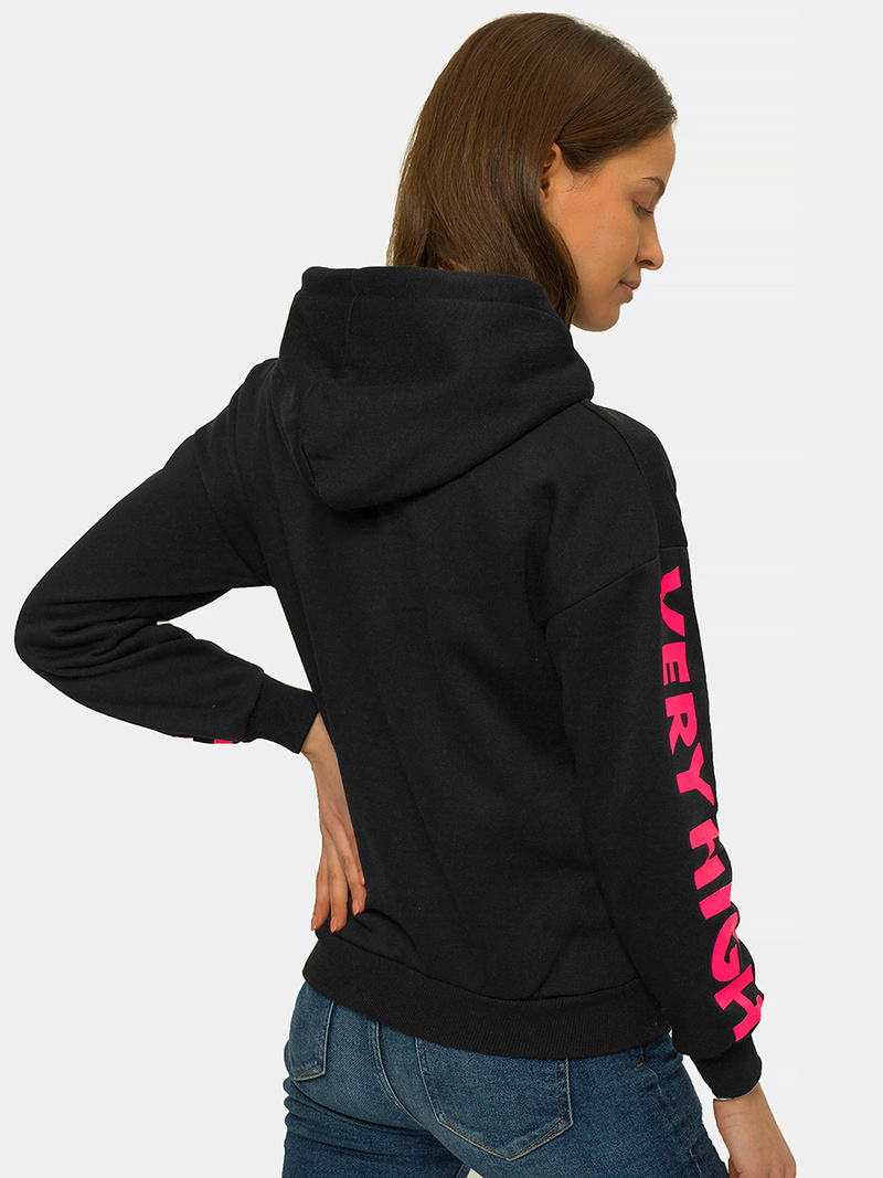 Dámská Mikina Černá OZONEE JS/B26012