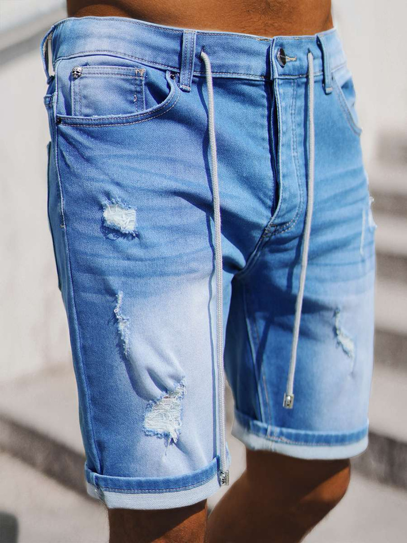 Pánské Džínové Kraťasy Světle-Modré OZONEE NB/MP0060BZ