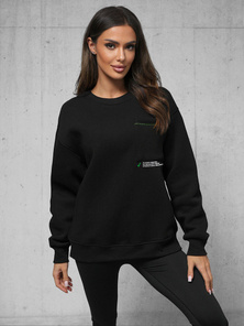 Mikina Černá OZONEE O/SWE23022Z