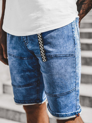 Pánské džínové kraťasy Modré OZONEE RF/HY340/1