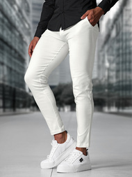 Pánské Chino Kalhoty Ecru OZONEE O/P4049Z