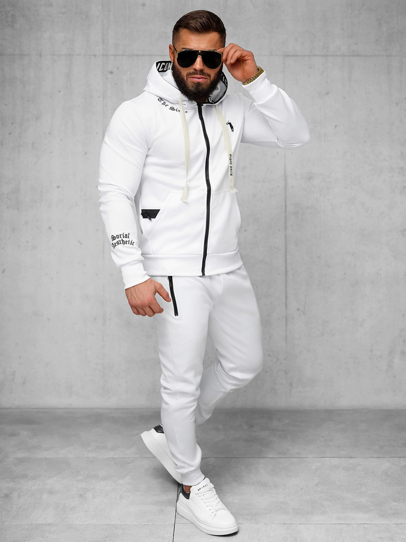 Pánská Tepláková Souprava Bílé OZONEE O/LN11675