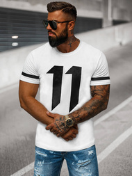 Pánské Tričko Bílé OZONEE O/8T1262/1