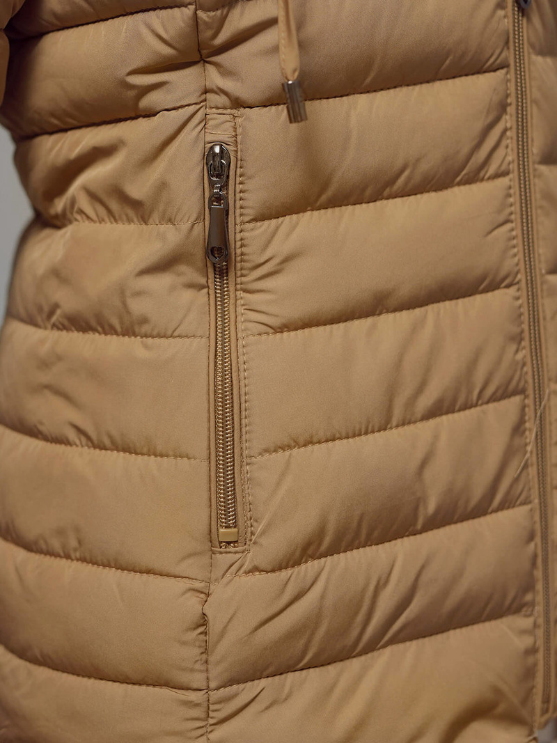 Dámská Bunda Tmavě-Béžové OZONEE JS/16M9103/84