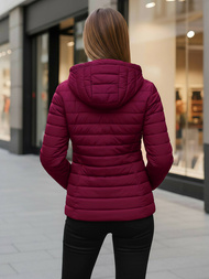 Dámská Bunda Vínová OZONEE JS/16M9103/01Z