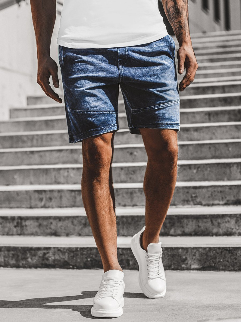 Pánské džínové kraťasy Modré OZONEE JS/KK116