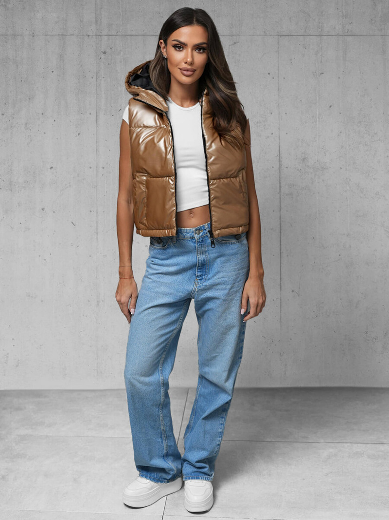 Dámská Vesta Zlato OZONEE JS/5M3190/84