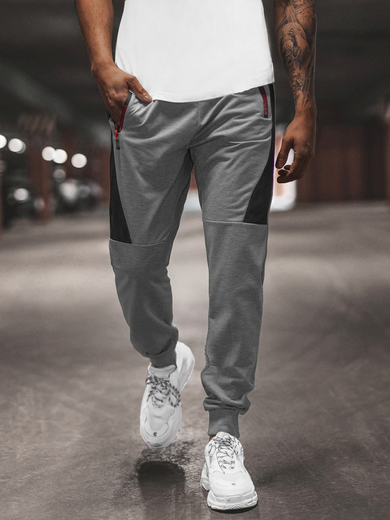 Pánské Tepláky Šedé OZONEE JS/68K10352Z