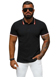 Pánské Polo Tričko Černé OZONEE O/DA736