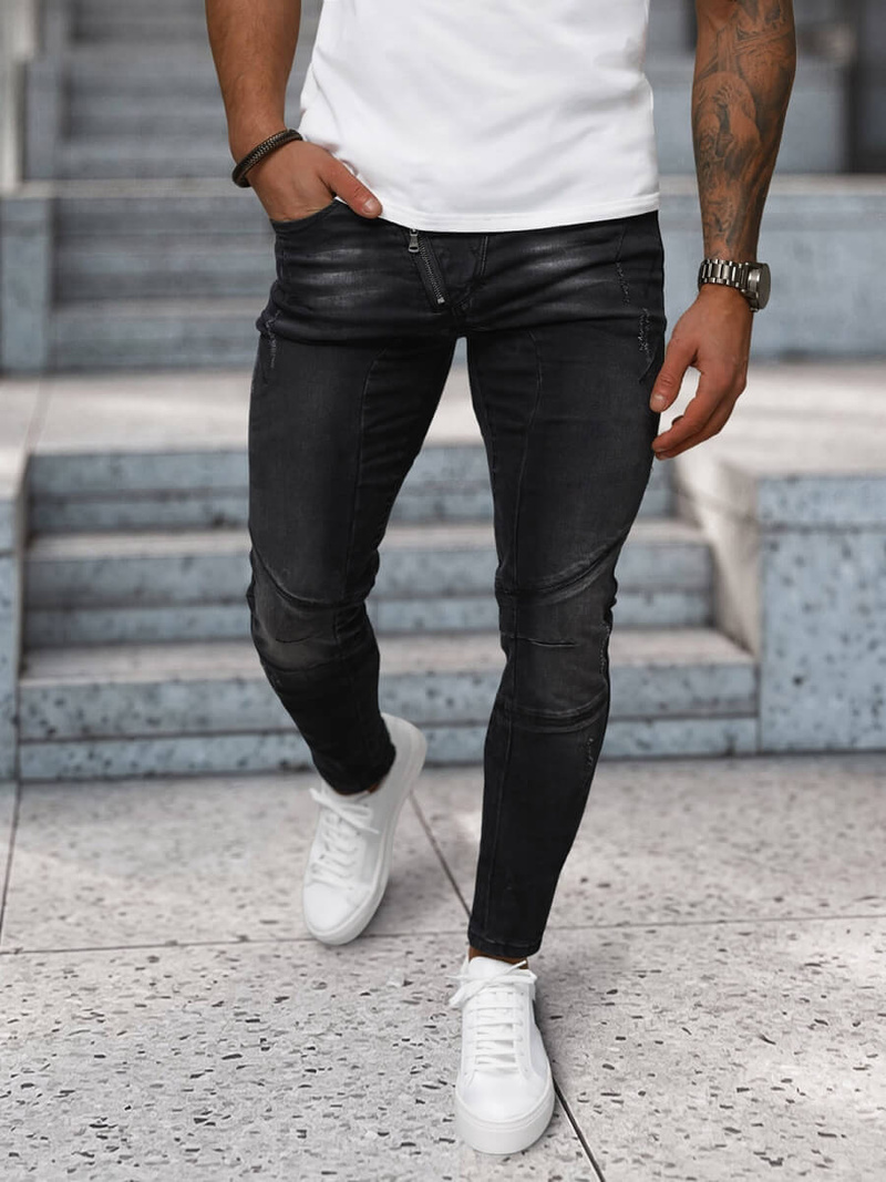 Pánské Džíny Černé OZONEE NB/MP0025NZ