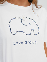 Dámské Tričko Bílo-Modré OZONEE JS/RJ77247