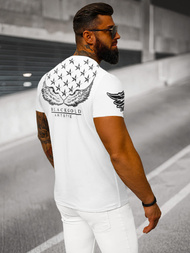 Pánské Tričko Bílý OZONEE NB/MT3053Z