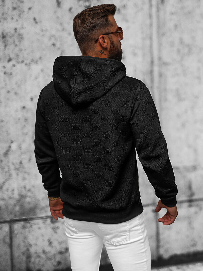 Pánská Mikina Černá OZONEE JS/3B566