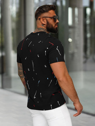 Pánské Tričko Černé OZONEE O/MPO3443