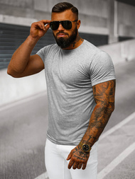 Pánské Tričko Šedé OZONEE JS/712005Z 