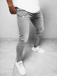 Pánské Džíny Šedé OZONEE O/WE1004