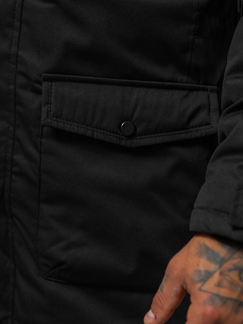 Pánská Zimní Bunda Černá OZONEE JS/5M120/392