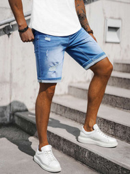 Pánské Džínové Kraťasy Světle-Modré OZONEE NB/MP0060BZ