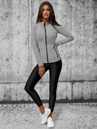 Dámská Mikina Šedá OZONEE JS/HD151/3Z