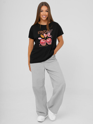 Dámské Tričko Černé OZONEE JS/95T2568/3