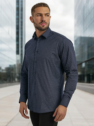 Pánská Košile Námořnická Modřá OZONEE V/V186