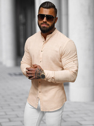 Pánská Košile Broskev OZONEE O/V85