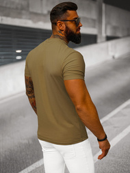 Pánské Tričko Hnědý OZONEE NB/MT3001