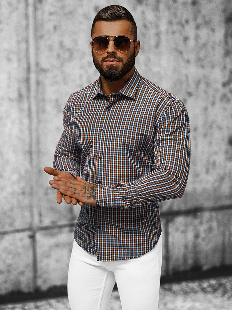 Pánská Košile barevná OZONEE O/0422Z