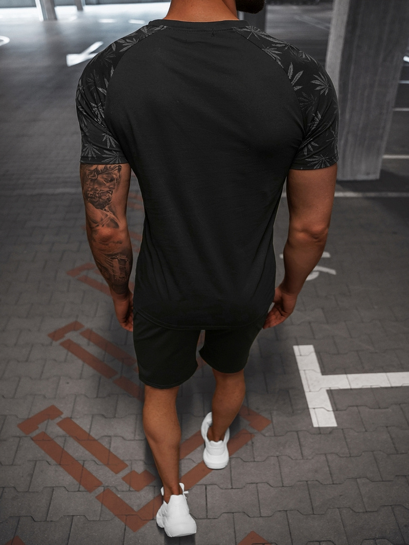 Pánská Tepláková Souprava Černá OZONEE O/HM760