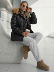 Dámská Bunda Černá OZONEE O/5M3226/392Z