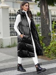 Dámská vesta černá OZONEE JS/5M3183/392Z