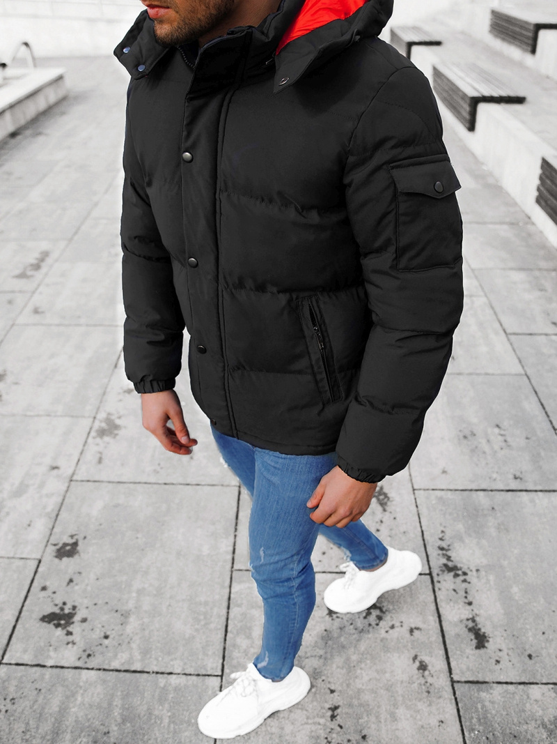 Pánská zimní bunda Černá OZONEE JB/JP1163/6Z