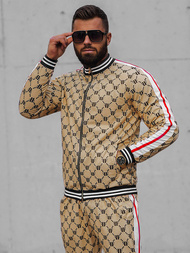 Pánská Tepláková Souprava Béžovo-Černý  OZONEE O/12136