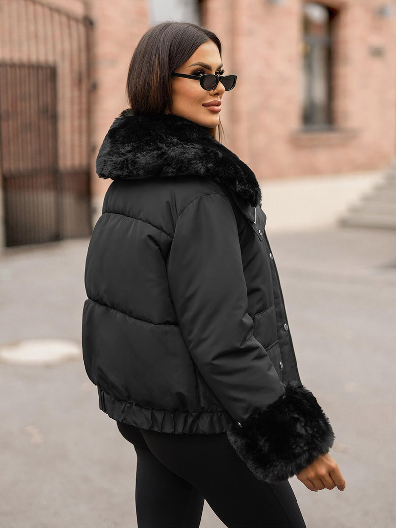 Dámská Zimní Bunda Černá OZONEE O/H833