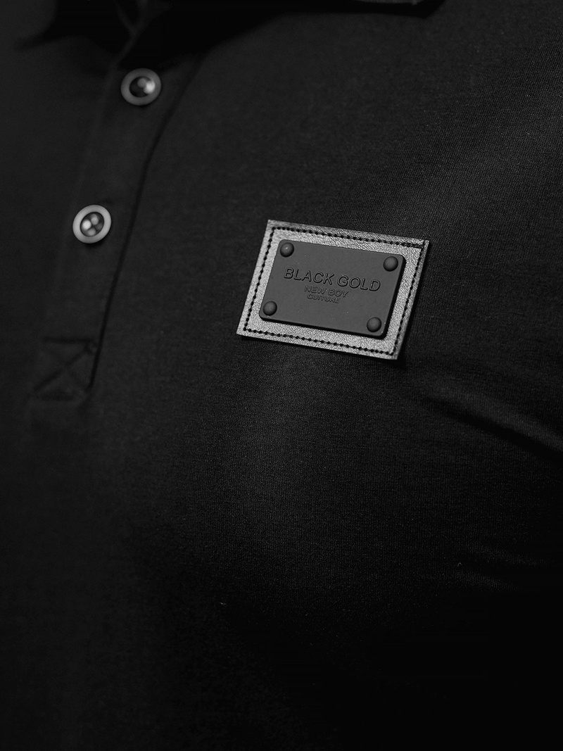 Pánské Polo Tričko Černé OZONEE NB/MT3018Z
