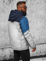 Pánská Bunda Šedo-Námořnická Modřá OZONEE JS/M35/92