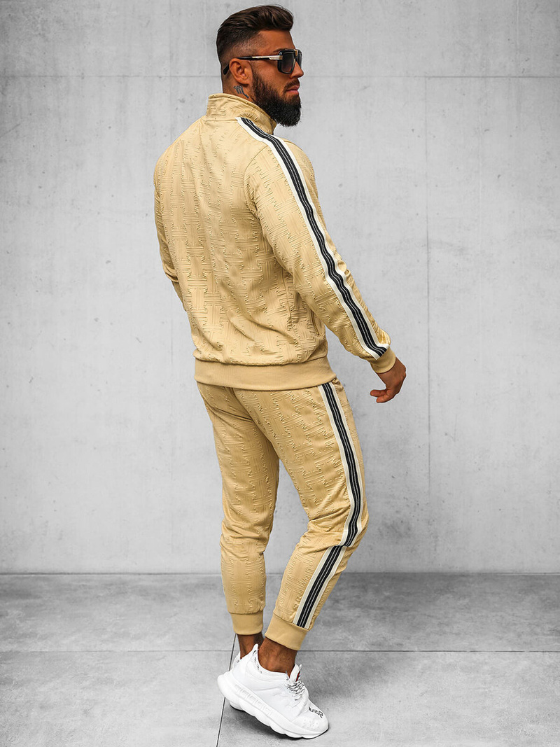 Pánská Tepláková Souprava Béžový OZONEE O/3C101/2