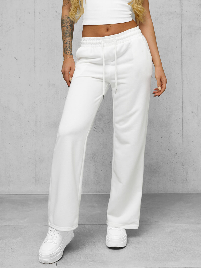 Dámské Tepláky Bílé OZONEE JS/92K507/1