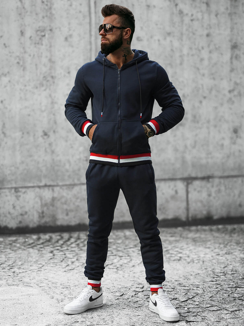 Pánská Tepláková Souprava Námořnický Modry OZONEE JS/8C65/25