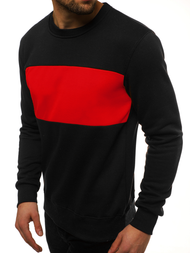 Pánská Mikina Černo-Červená OZONEE JS/2010