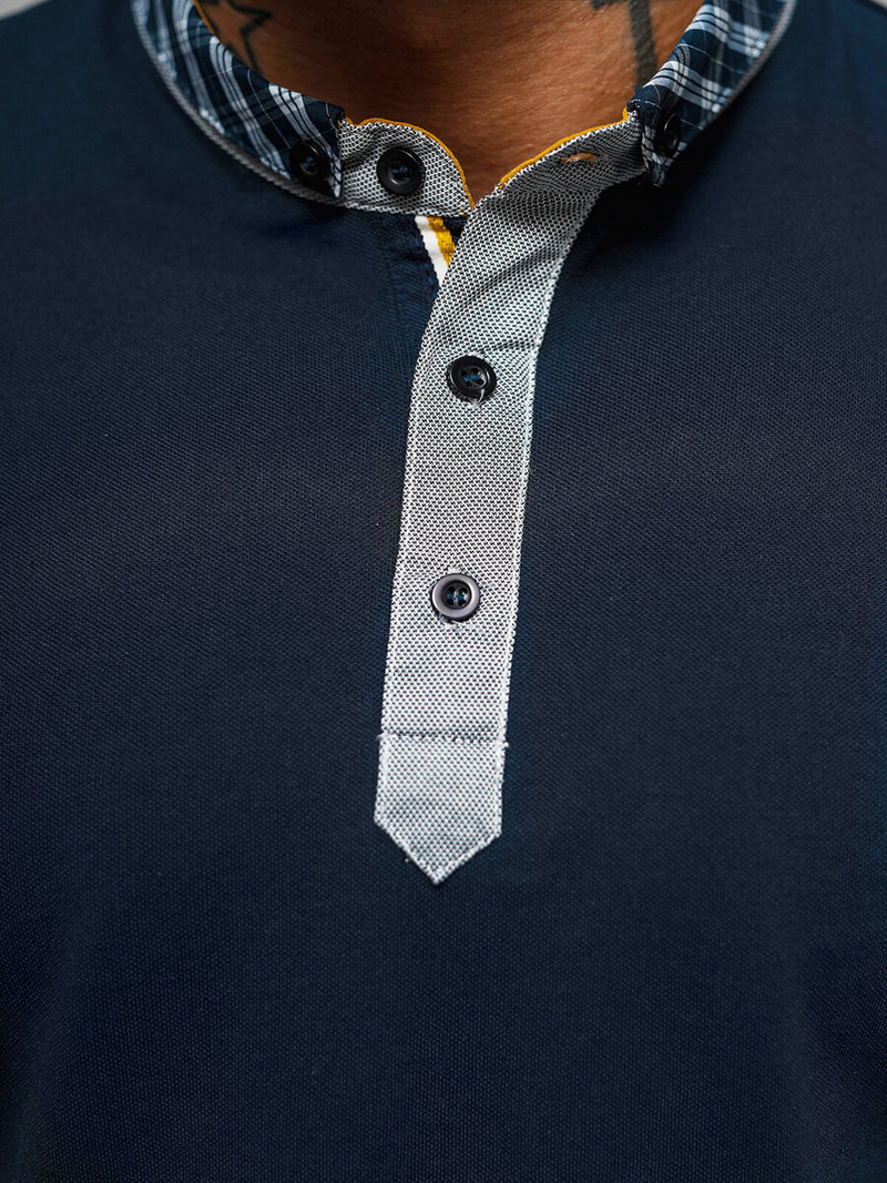 Pánské Polo Tričko Námořnická Modřá OZONEE O/DA803