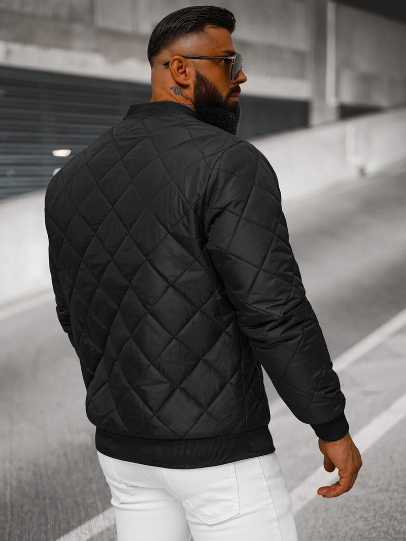 Pánská Bunda Černá OZONEE JS/MY01Z