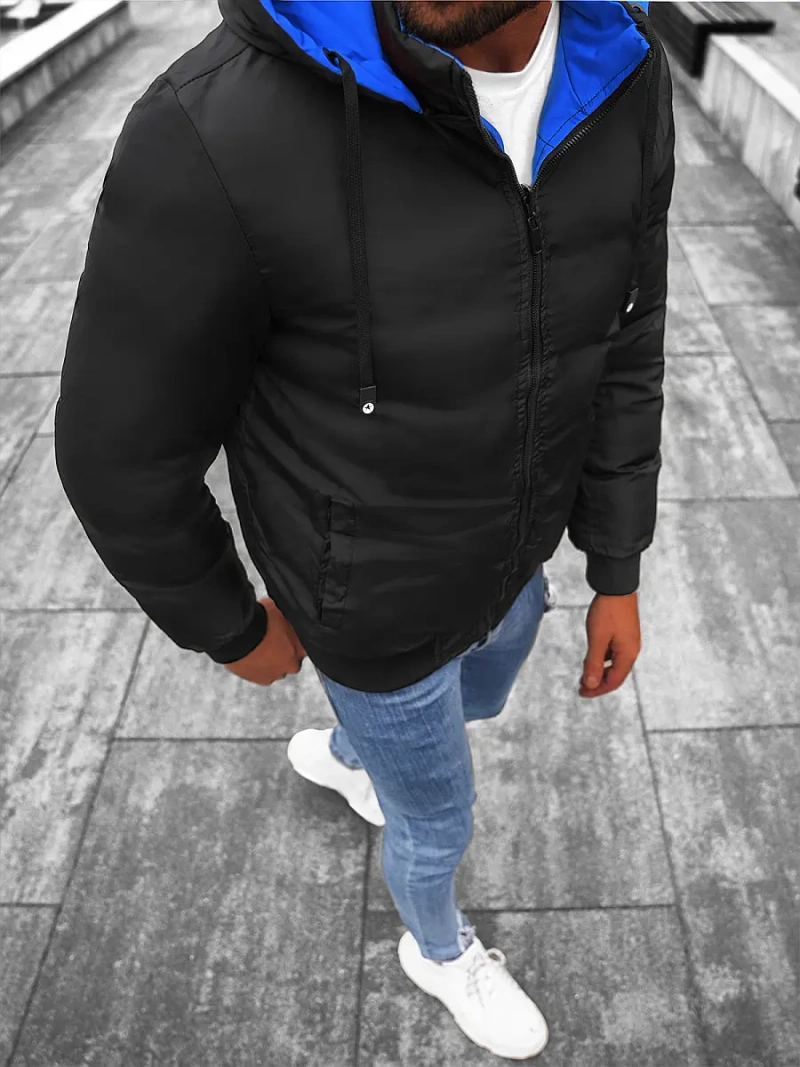 Pánská Oboustranná Bunda Modrá/Námořnická Modřá OZONEE JS/M760/215