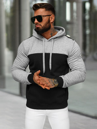 Pánská Mikina Černá OZONEE JS/8B1307/3